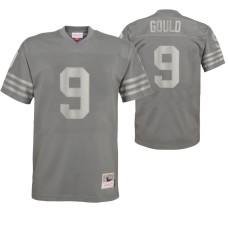 Men San Francisco 49ers Robbie Gould Metal Replica Charcoal Jersey