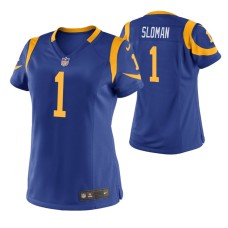 Los Angeles Rams Sam Sloman Game #1 Royal Jersey