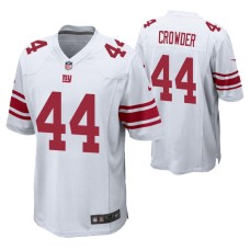 New York Giants Tae Crowder Game #44 White Jersey