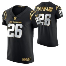 Men Los Angeles Chargers Casey Hayward Golden Edition Black Elite Jersey