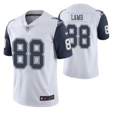 Men Dallas Cowboys CeeDee Lamb 2020 NFL Draft White Vapor Color Rush Limited Jersey