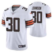 D'Ernest Johnson #30 Vapor Limited White Cleveland Browns Jersey