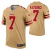 Men Colin Kaepernick San Francisco 49ers Jersey Gold Inverted Legend