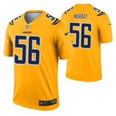 Men Kenneth Murray Los Angeles Chargers Jersey Gold Inverted Legend