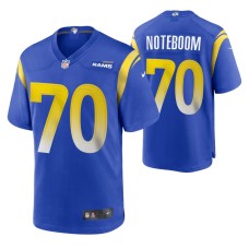 Los Angeles Rams Joseph Noteboom Game #70 Royal Jersey