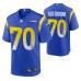 Los Angeles Rams Joseph Noteboom Game #70 Royal Jersey