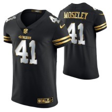 San Francisco 49ers Emmanuel Moseley #41 Golden Edition Black Elite Jersey