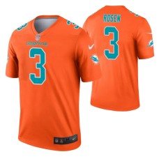 Men Josh Rosen Miami Dolphins Jersey Orange Inverted Legend Edition