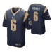 Men Los Angeles Rams #6 Johnny Hekker Navy Nike Game Jersey