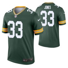 Men Aaron Jones #33 Green Bay Packers Green Legend Jersey