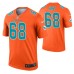 Men Robert Hunt Miami Dolphins Jersey Orange Inverted Legend