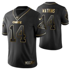 Kansas City Chiefs Sammy Watkins 100th Season Jersey Black Gold Logo Edition