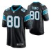 Men Carolina Panthers #80 Ian Thomas Black Nike Game Jersey