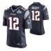 Men New England Patriots Tom Brady Super Bowl LIII Nike Game Jersey Navy