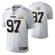 Nick Bosa San Francisco 49ers Super Bowl LIV White Vapor Limited Golden Edition Jersey