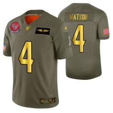 NFL 100th Season Houston Texans Deshaun Watson Men 2019 Salute to Service Jersey