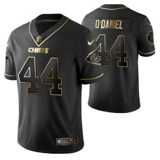 Men Kansas City Chiefs Dorian O'daniel Black Golden Edition Vapor Untouchable Limited Jersey