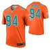 Men Christian Wilkins Miami Dolphins Jersey Orange Inverted Legend Edition