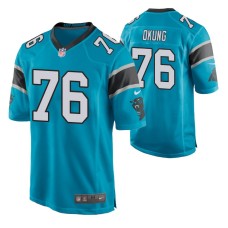 Russell Okung Carolina Panthers Blue Game Jersey Men