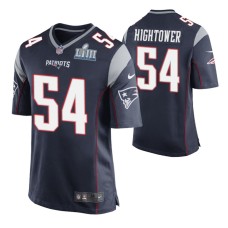 Men New England Patriots Dont'a Hightower Super Bowl LIII Nike Game Jersey Navy