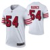 San Francisco 49ers Fred Warner White Color Rush Legend Jersey