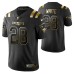 New England Patriots James White Golden Edition Black Jersey