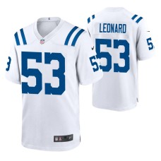 Darius Leonard Indianapolis Colts White Game Jersey Men