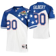 1994 Pro Bowl Los Angeles Rams #90 Sean Gilbert White Blue NFC Authentic Jersey