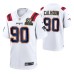 New England Patriots #90 Shilique Calhoun 6X Super Bowl Champions Patch Jersey White Game