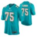 Miami Dolphins Ereck Flowers Game #75 Aqua Jersey