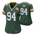 Women Green Bay Packers #94 Dean Lowry Green Nike 100th Anniversary Jersey