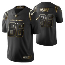 Men Los Angeles Chargers Hunter Henry Golden Limited Black Jersey