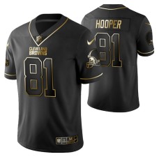 Cleveland Browns Austin Hooper Golden Edition Black Vapor Limited Jersey