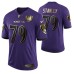 Ravens #79 Ronnie Stanley 25th Anniversary Purple Speed Machine Golden Limited Jersey