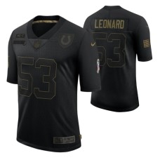 Indianapolis Colts 2020 Salute to Service Limited Darius Leonard #53 Black Jersey