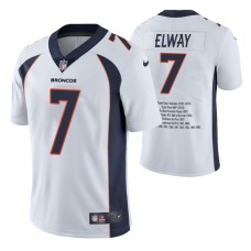 Denver Broncos #John Elway Limited Edition White Career Highlight Jersey