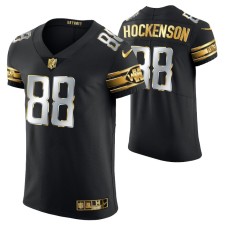 Detroit Lions T.J. Hockenson #88 Golden Edition Black Elite Jersey