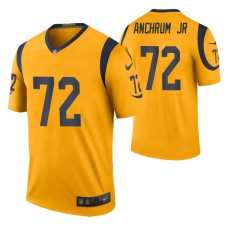 Tremayne Anchrum Jr. Los Angeles Rams Gold Color Rush Legend Jersey