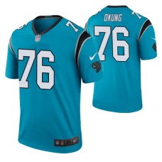 Russell Okung Carolina Panthers Blue Color Rush Legend Jersey