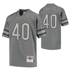 Youth Gale Sayers Chicago Bears Retired Player Charcoal 1985 Metal Replica Jersey