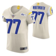 Los Angeles Rams Andrew Whitworth #77 Vapor Elite Cream Jersey