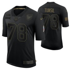 Houston Texans Laremy Tunsil #78 Black Limited 2020 Salute To Service Jersey