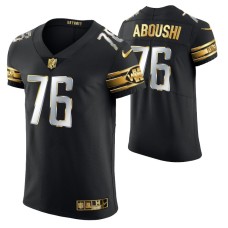 Detroit Lions Oday Aboushi #76 Golden Edition Black Elite Jersey