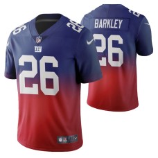 New York Giants Saquon Barkley Men Royal Color Crash Gradient Jersey