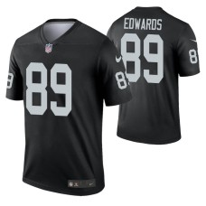 Men Bryan Edwards #89 Las Vegas Raiders Black Legend Jersey