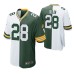 Men Green Bay Packers A. J. Dillon #28 Split Green White Two Tone Game Jersey