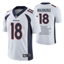 Denver Broncos #Peyton Manning Limited Edition White Career Highlight Jersey