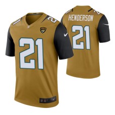 C.J. Henderson Jacksonville Jaguars Bold Gold Color Rush Legend Jersey