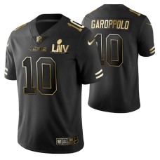 Jimmy Garoppolo San Francisco 49ers Super Bowl LIV Black Vapor Limited Golden Edition Jersey