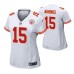 Women Kansas City Chiefs #15 Patrick Mahomes II White Nike Game Jersey